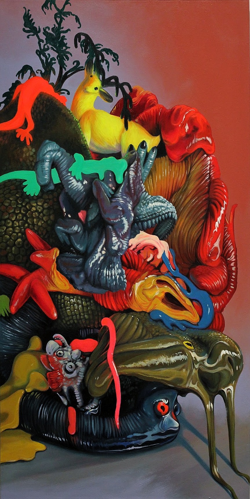 Acrylique sur toile, 48'' x 24'', 2021.